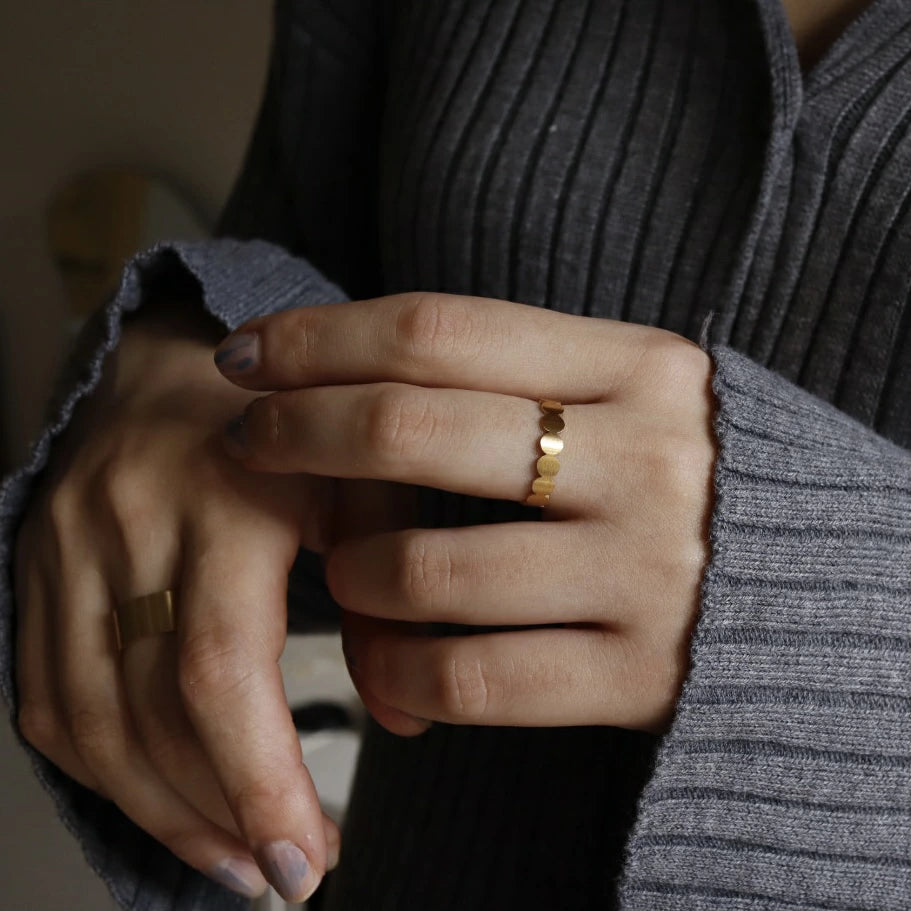 R009 stainless circle matte plate ring