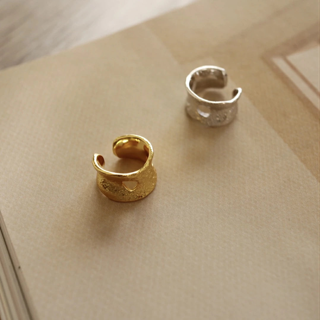 C063 silver925 wide earcuff