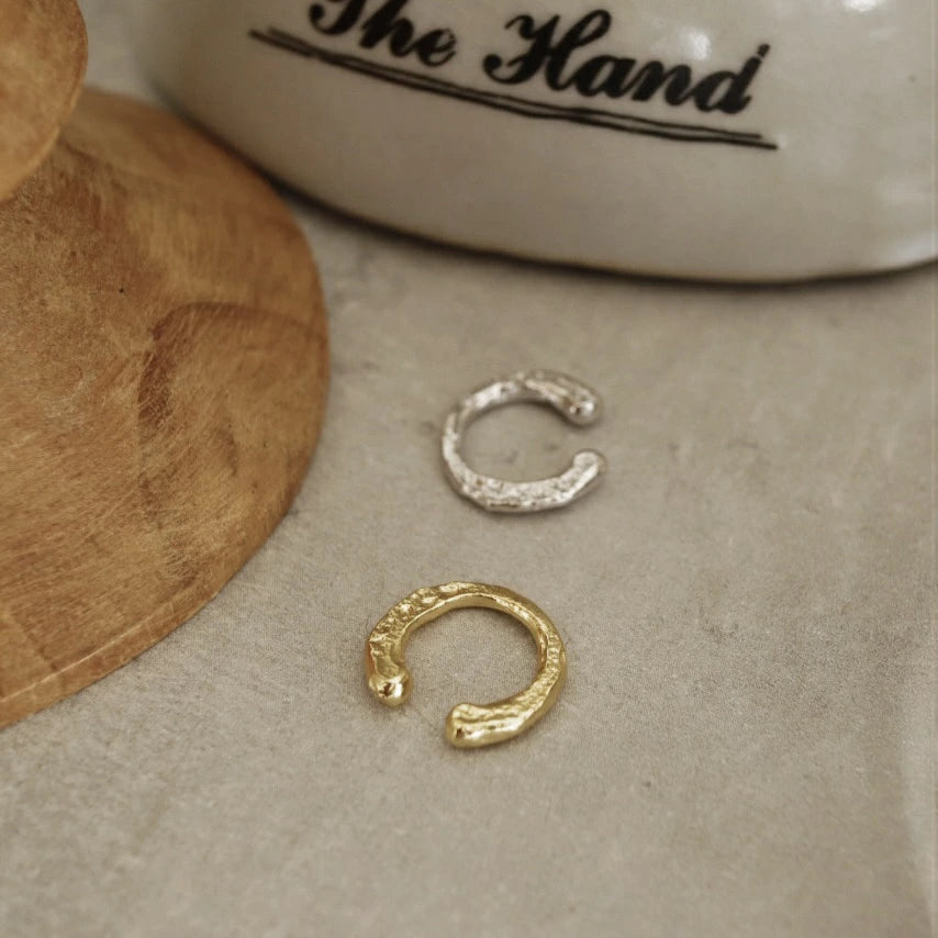 C121 silver925 horseshoe earcuff