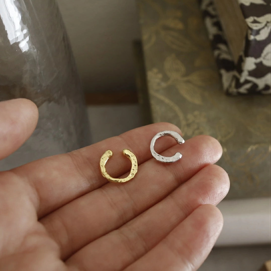 C121 silver925 horseshoe earcuff