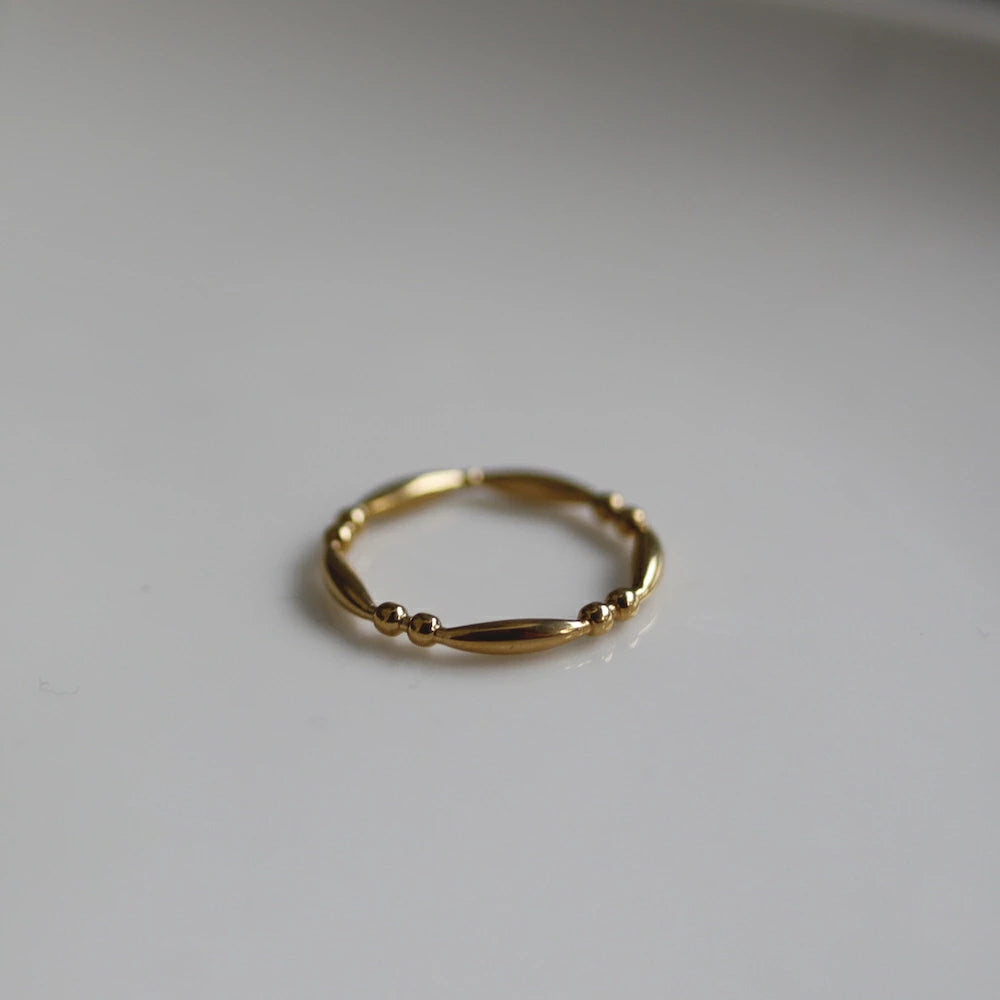 R055 stainless point dot ring