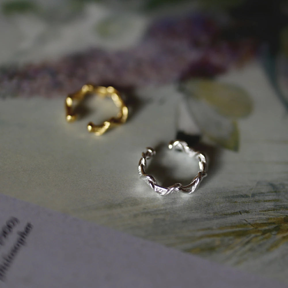 C085 silver925 spiral earcuff