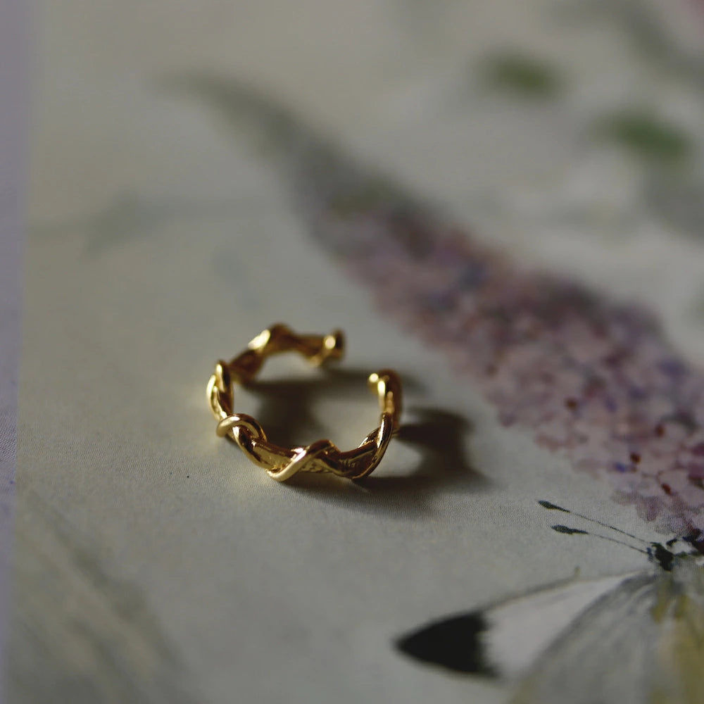 C085 silver925 spiral earcuff
