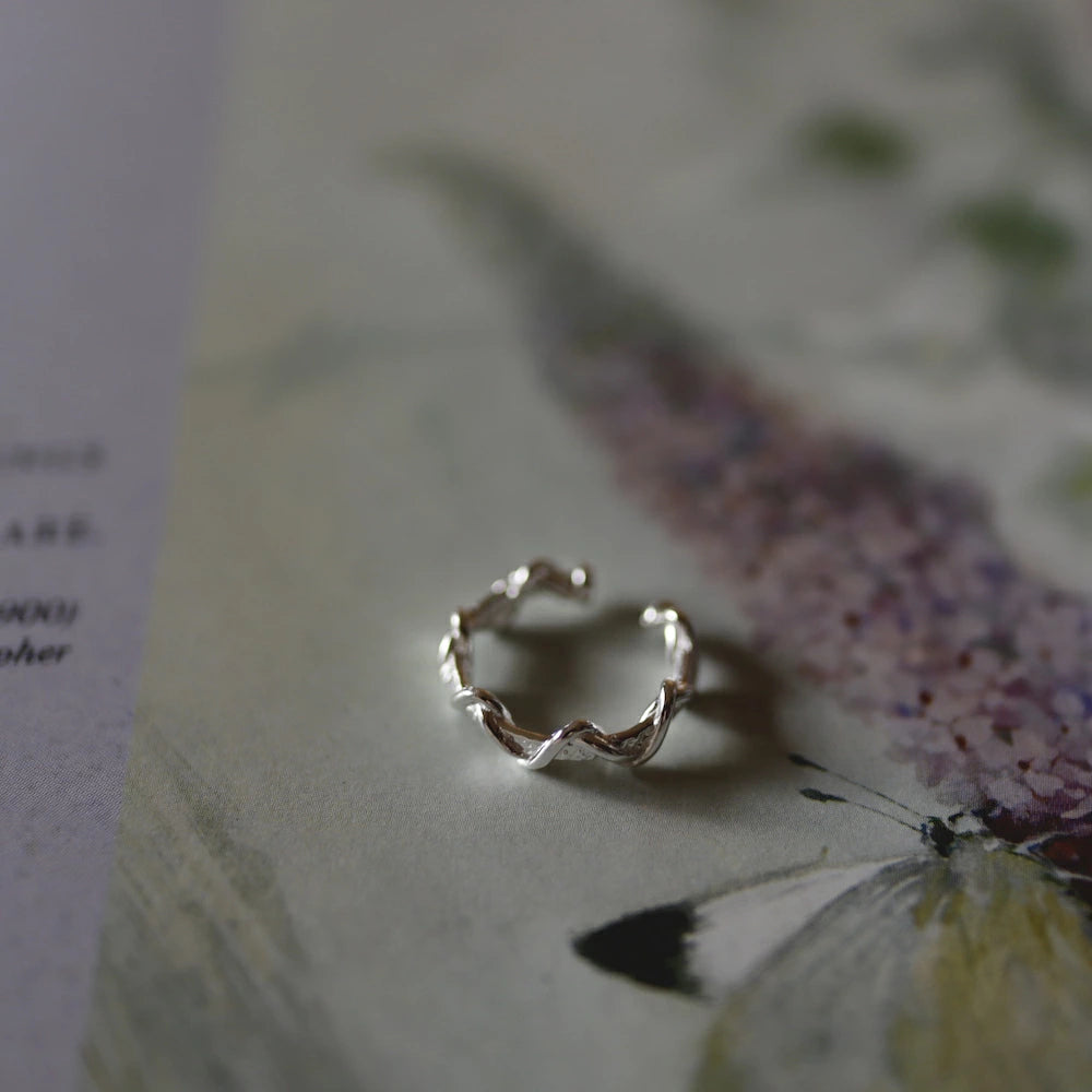 C085 silver925 spiral earcuff