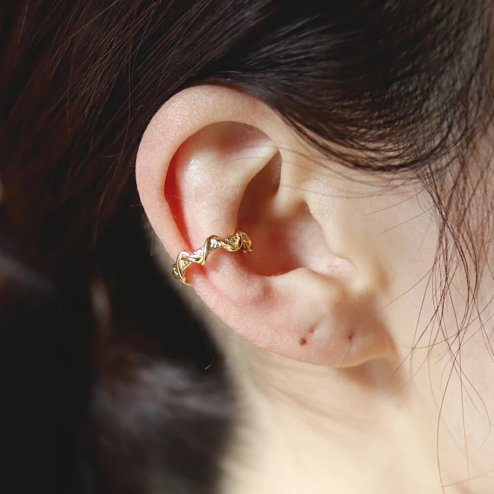 C085 silver925 spiral earcuff