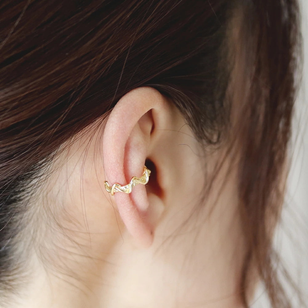 C085 silver925 spiral earcuff