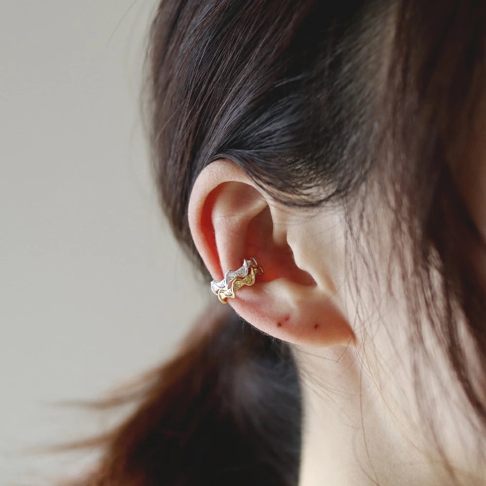C085 silver925 spiral earcuff