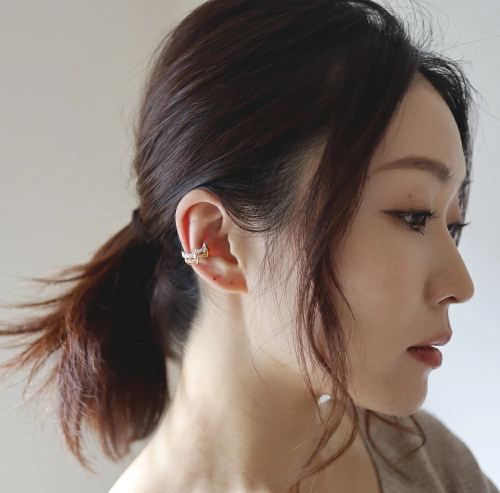 C085 silver925 spiral earcuff