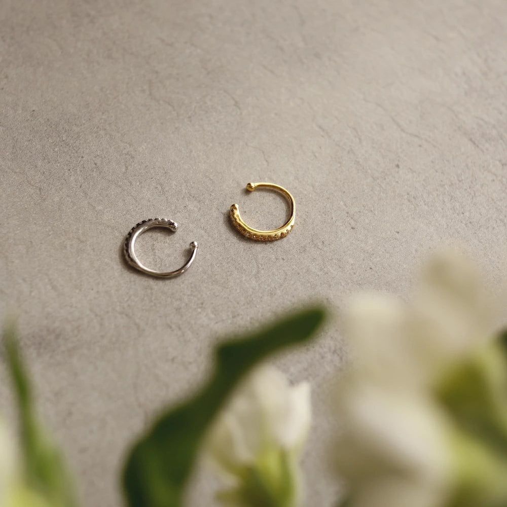 C124 silver925 brilliant slim earcuff