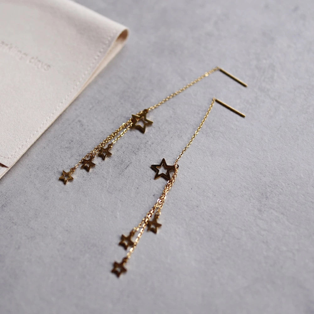P160 stainless star chain long pierce