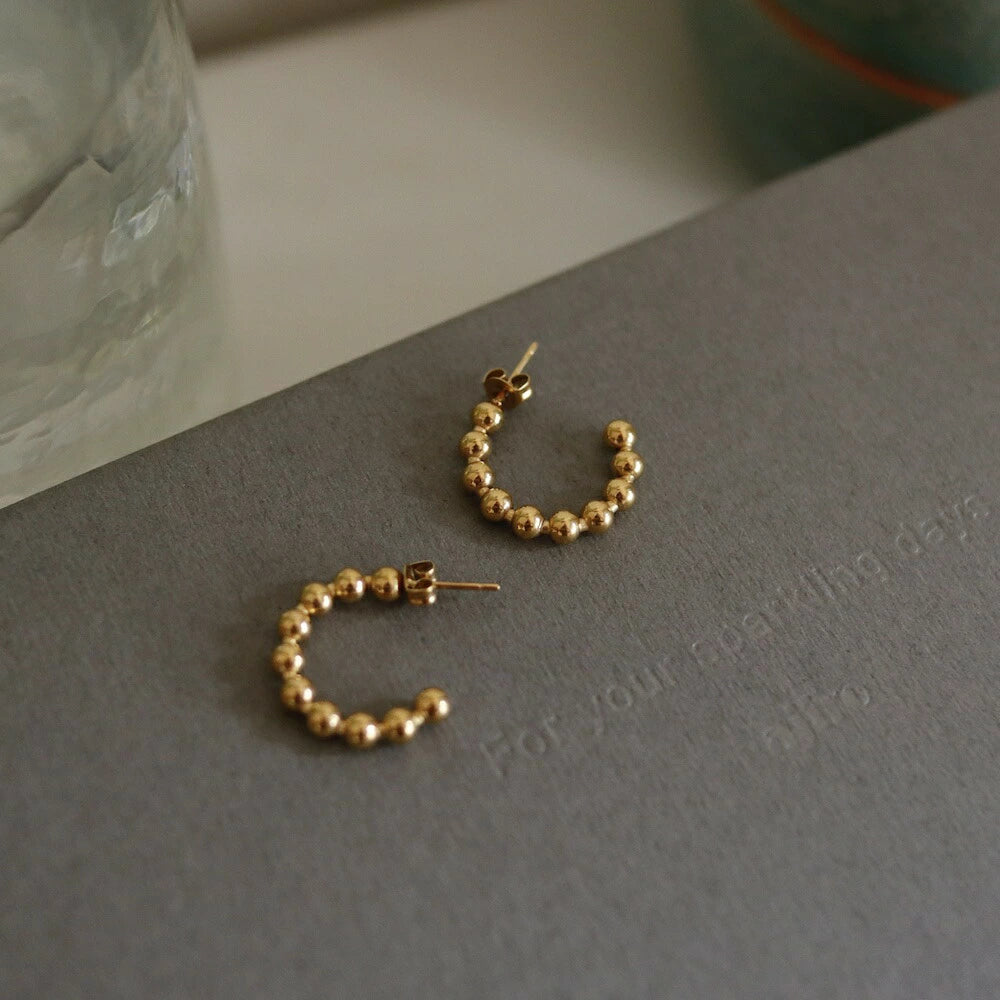 P165 stainless TSUBU-TUBU ball hoop pierce