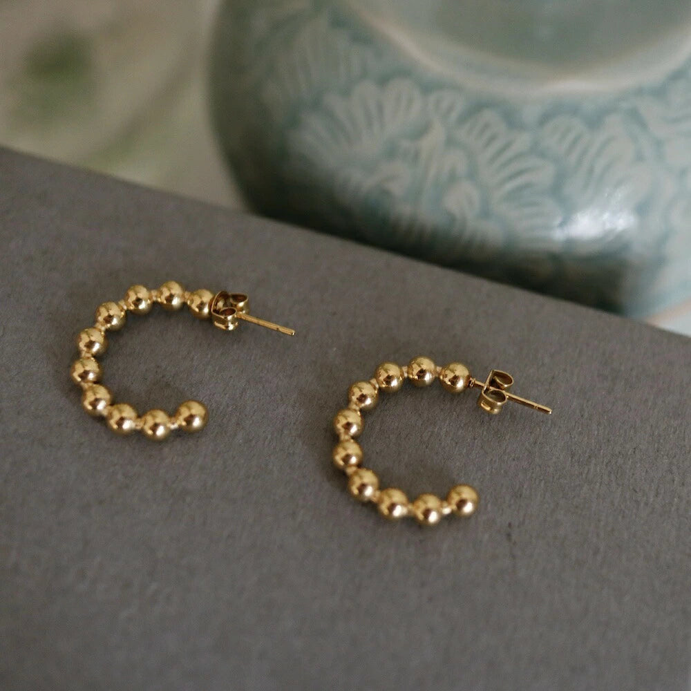 P165 stainless TSUBU-TUBU ball hoop pierce