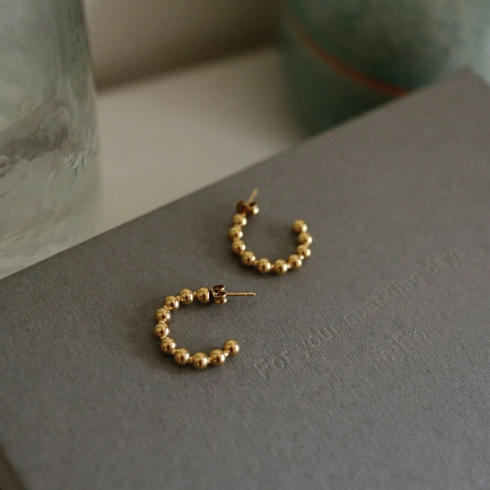 P165 stainless TSUBU-TUBU ball hoop pierce