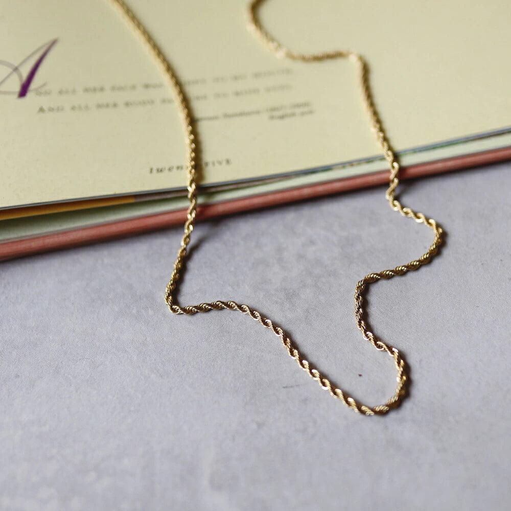 N131 stainless rope chain long necklace