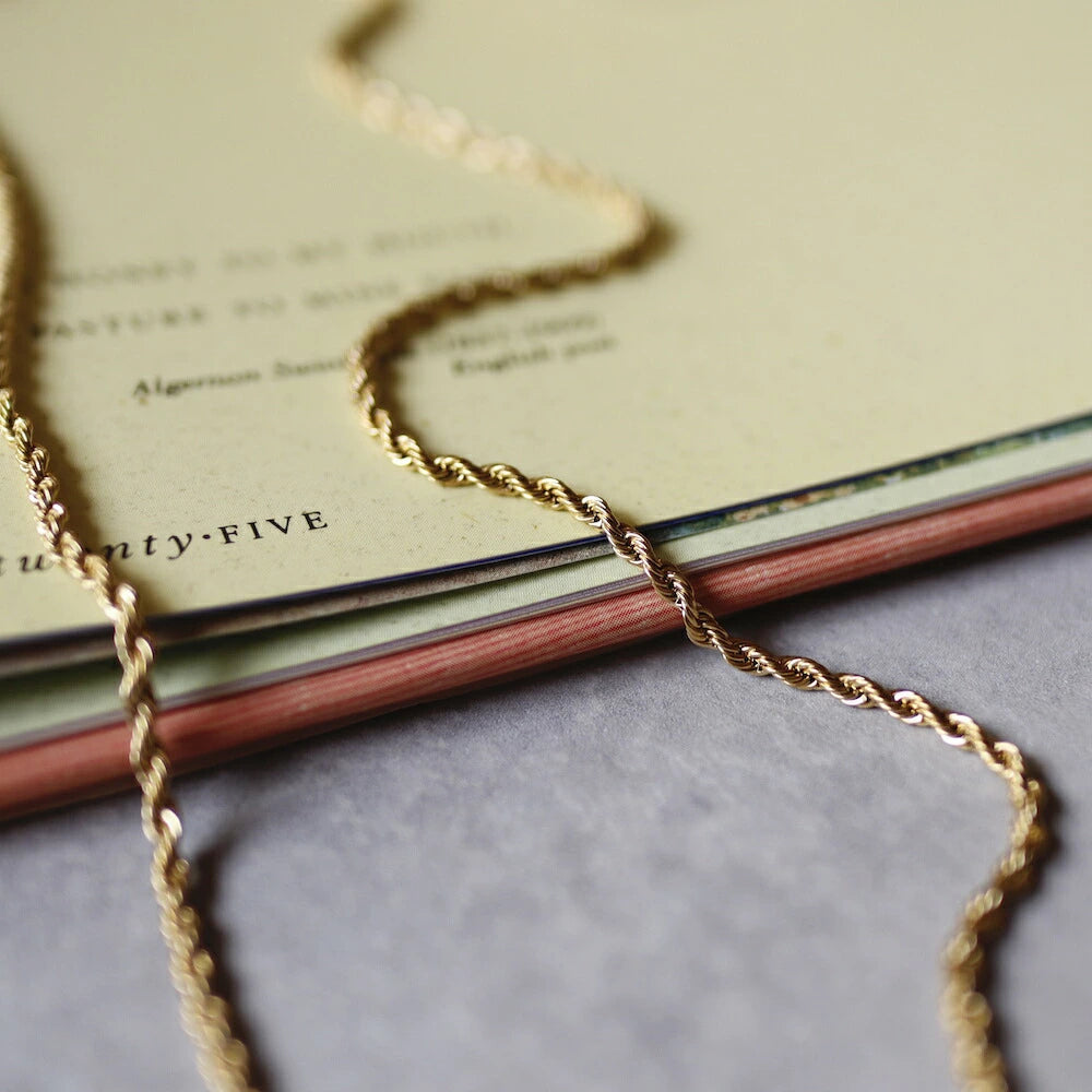 N131 stainless rope chain long necklace