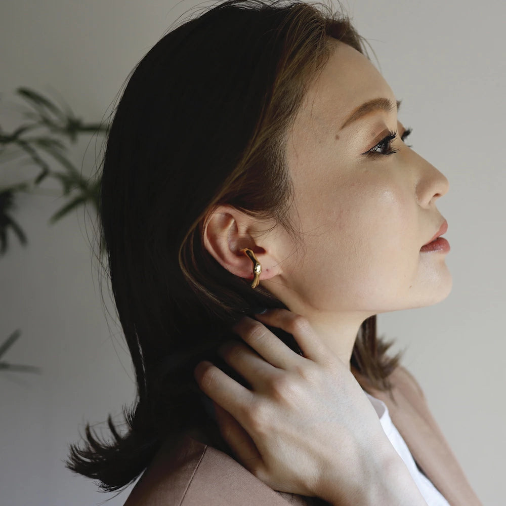 C103 silver925 volumy earcuff ring