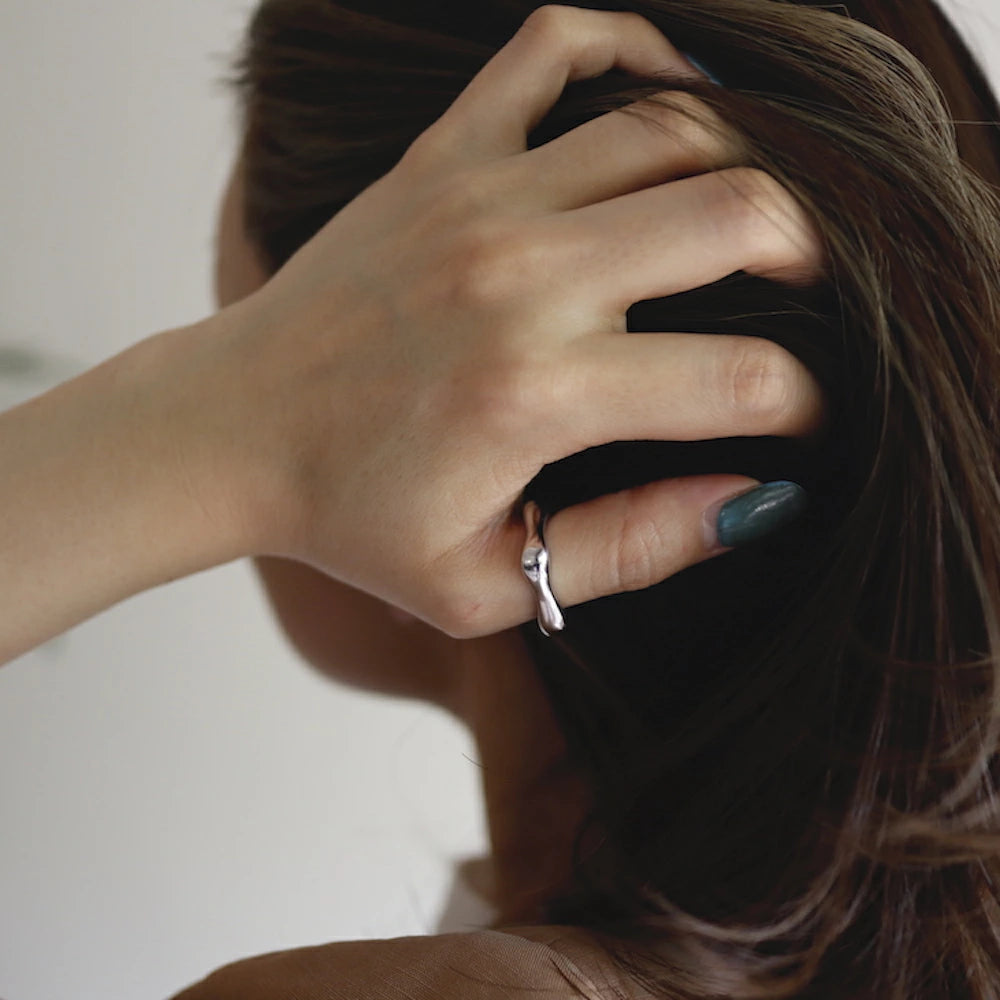 C103 silver925 volumy earcuff ring