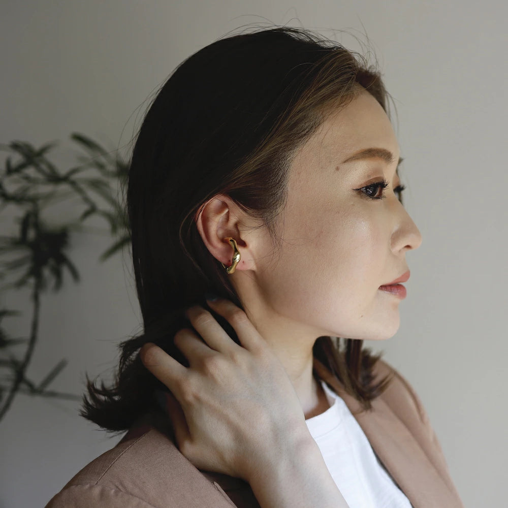 C103 silver925 volumy earcuff ring