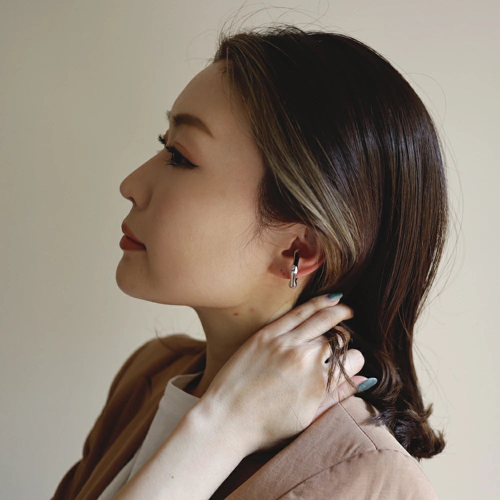 C103 silver925 volumy earcuff ring