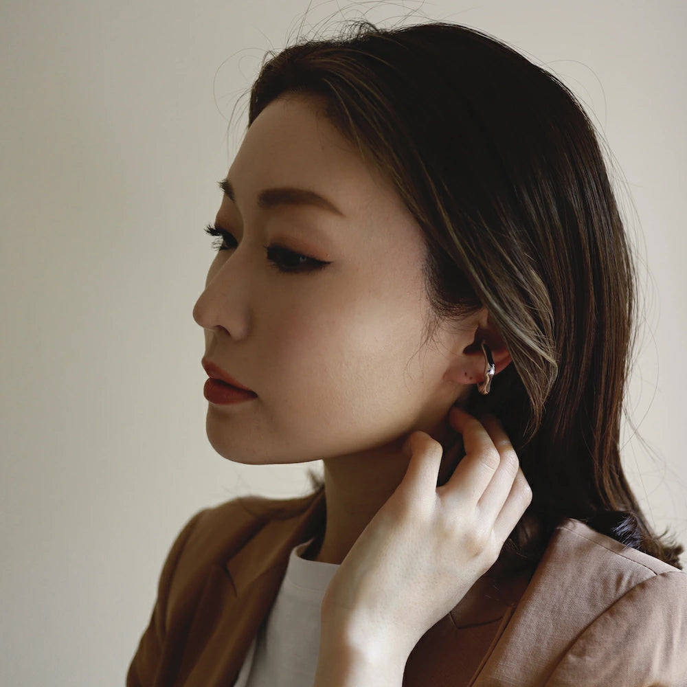 C103 silver925 volumy earcuff ring