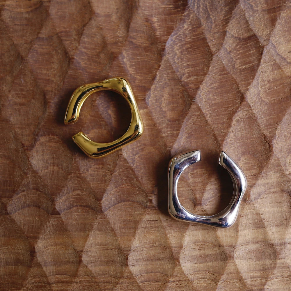 C103 silver925 volumy earcuff ring