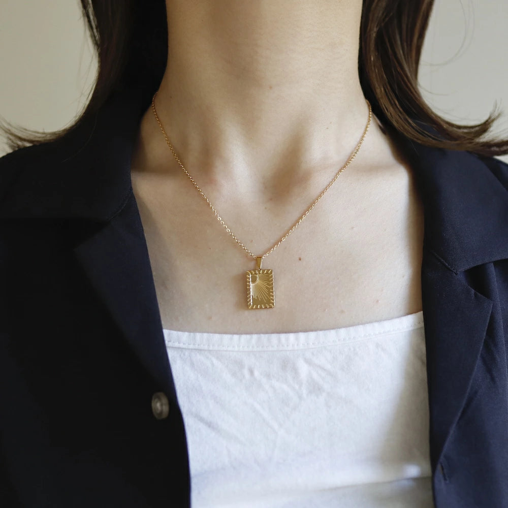 N081 stainless plate pendant