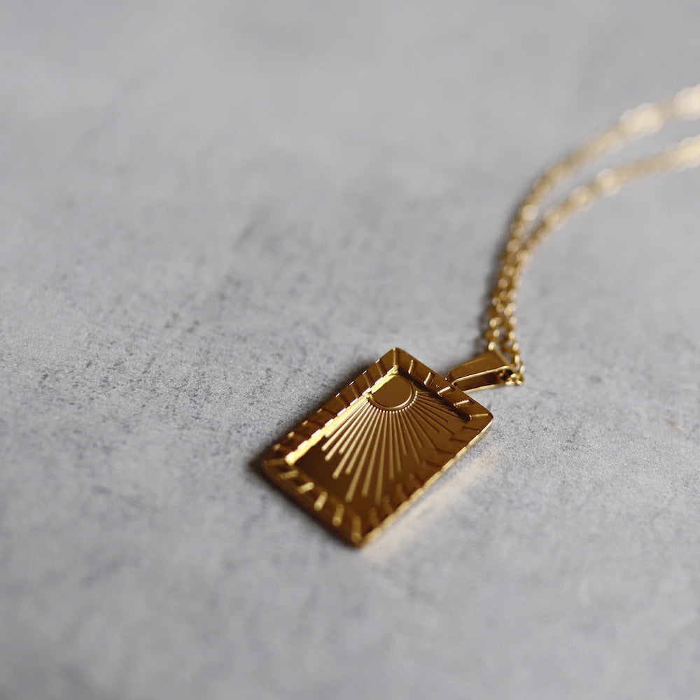 N081 stainless plate pendant
