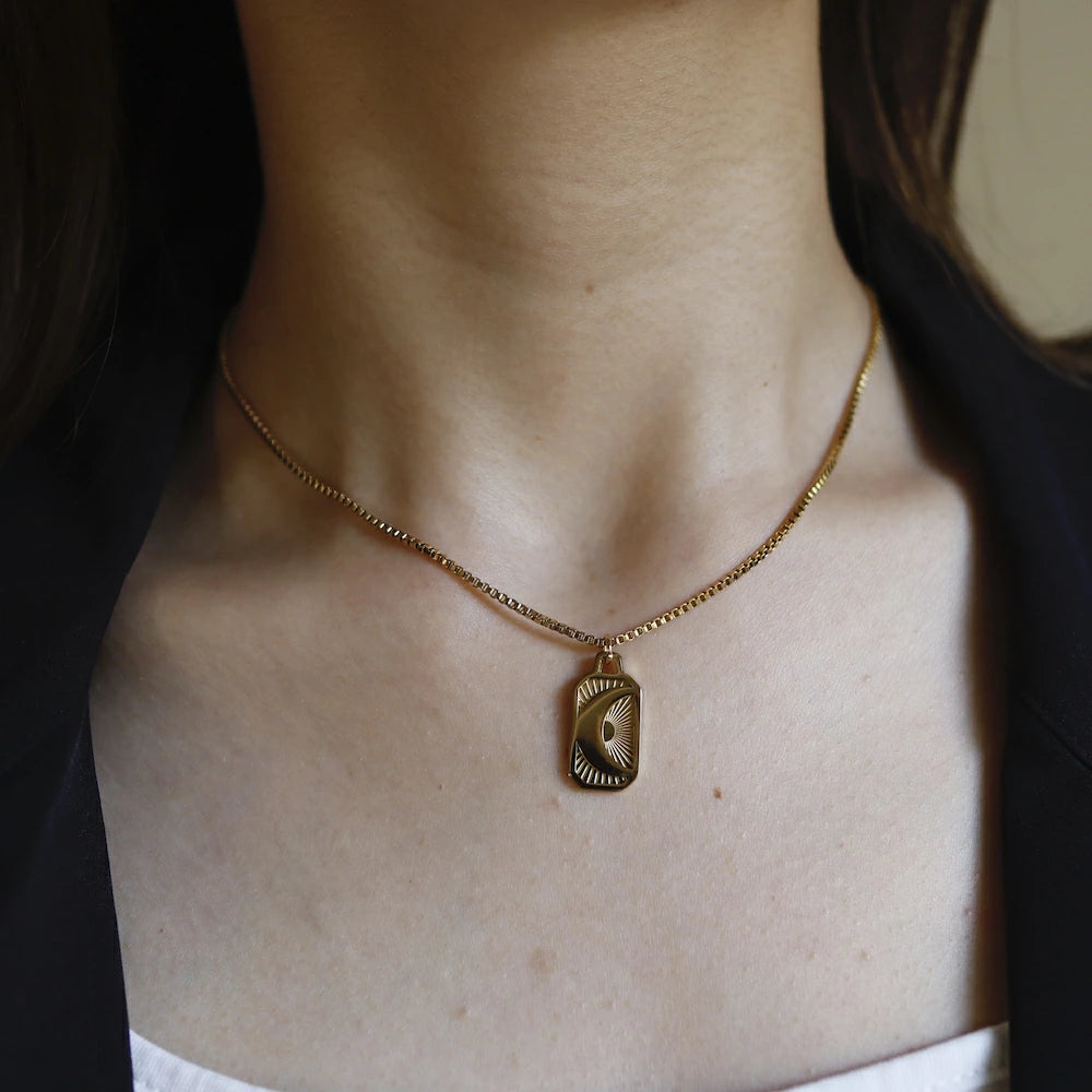 N081 stainless plate pendant