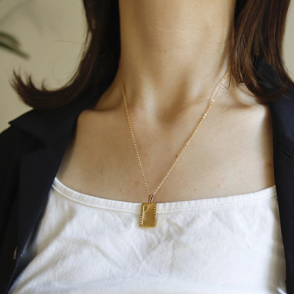 N081 stainless plate pendant