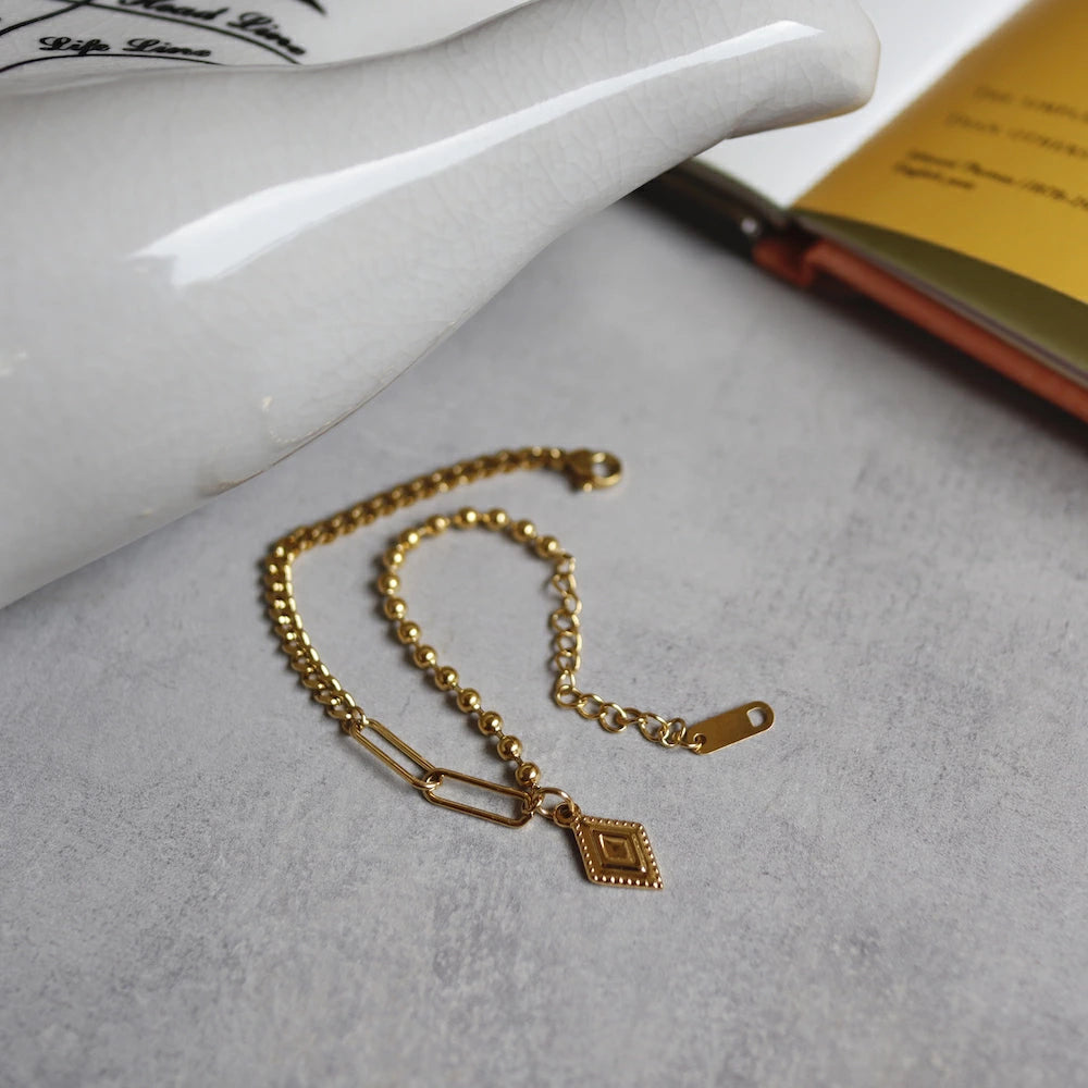 N095 stainless HISHI charm bracelet