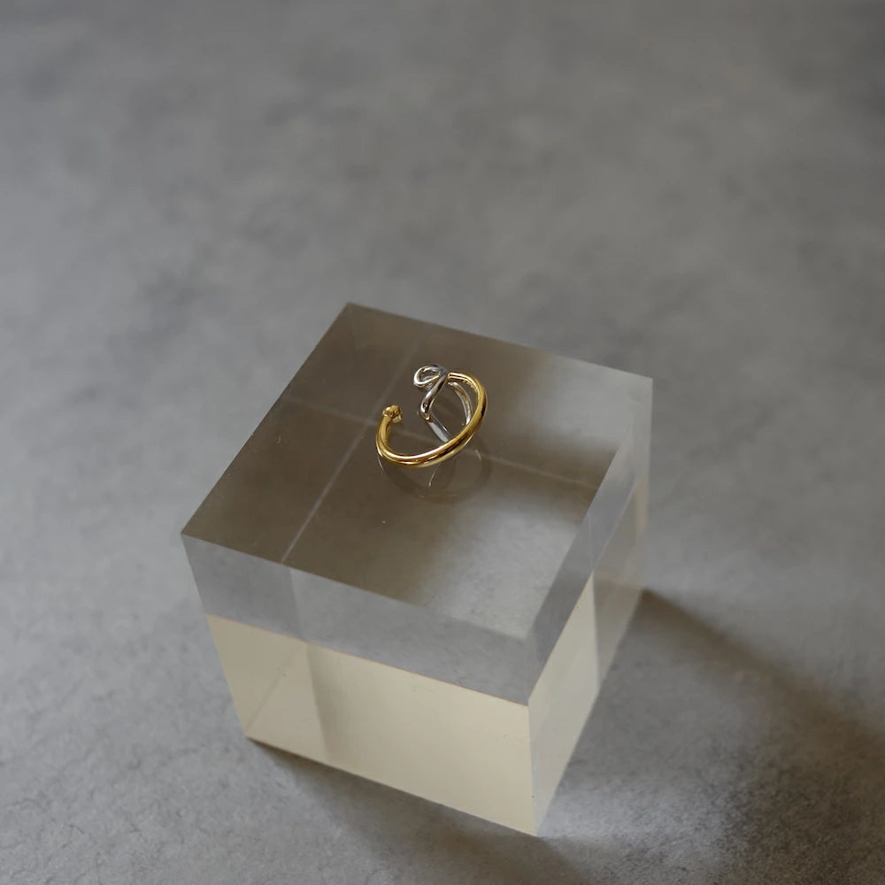 C109 silver925 bi-color earcuff