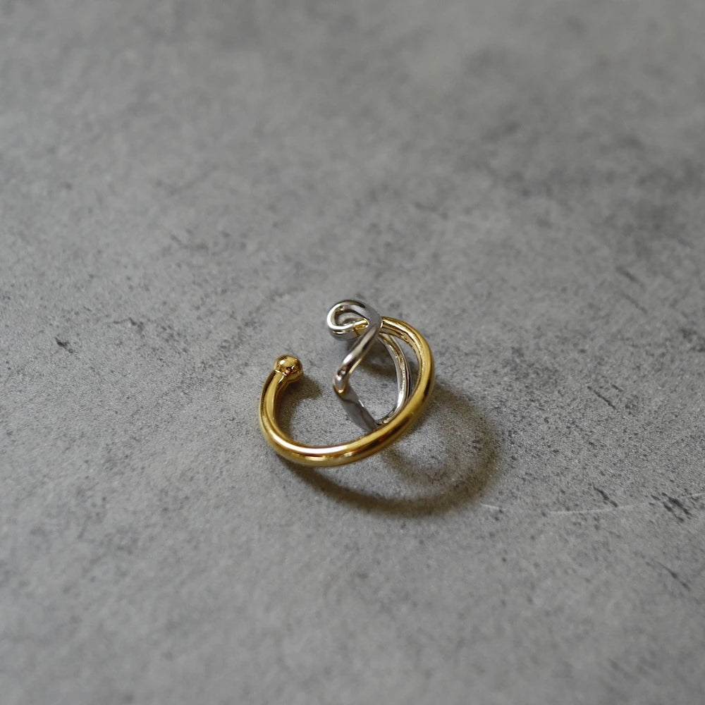 C109 silver925 bi-color earcuff