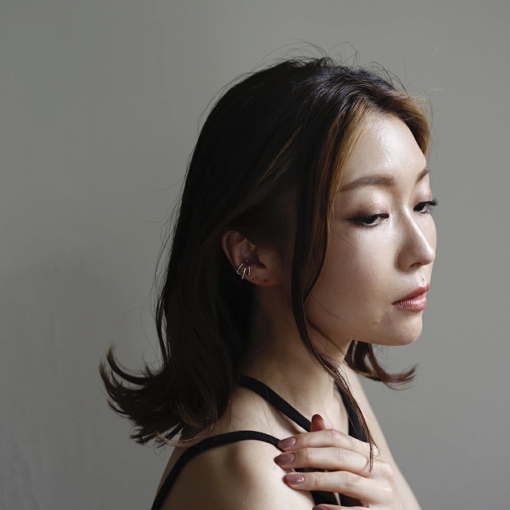 C109 silver925 bi-color earcuff