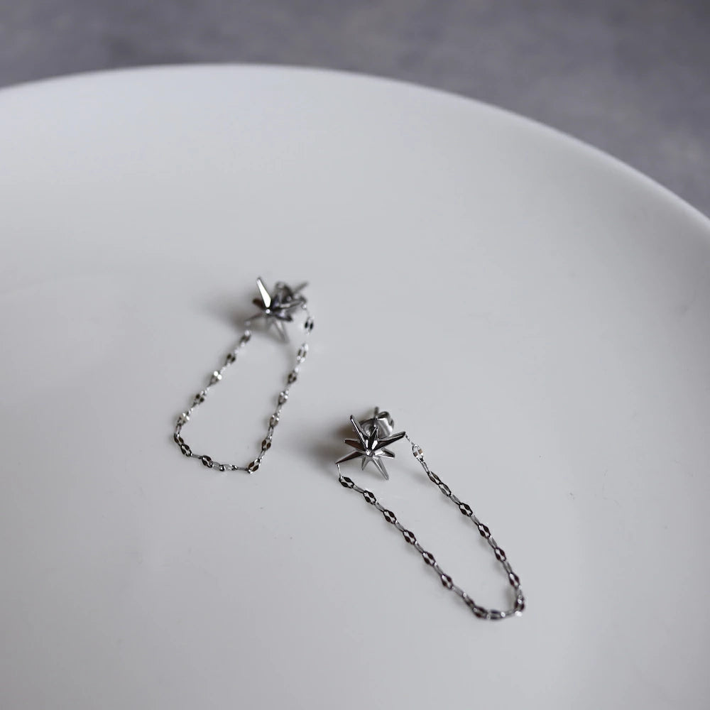 P234 stainless long chain star pierce