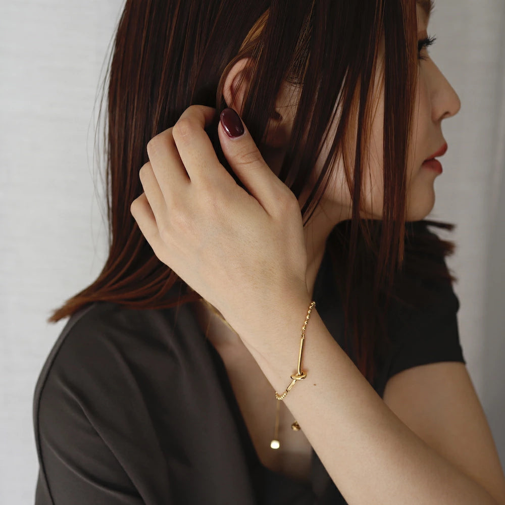 N090 stainless knot bracelet