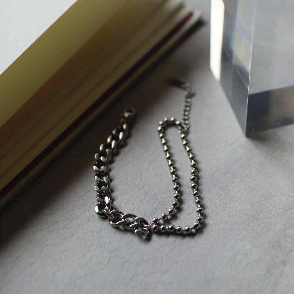 N091 stainless asymmetry chain bracelet
