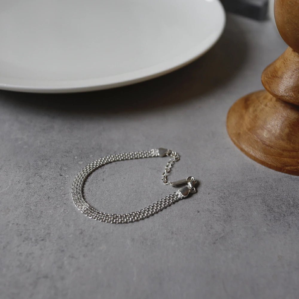 N104 silver925 belt chain bracelet