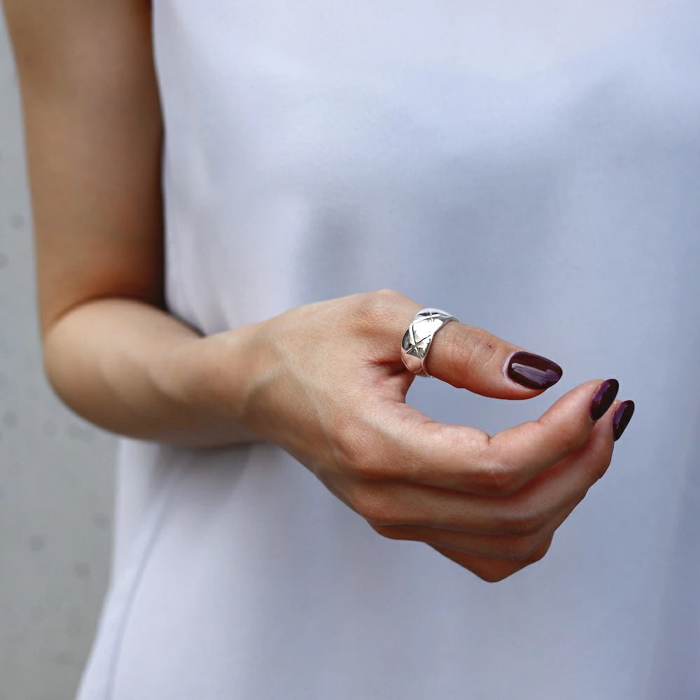 R007 stainless wide quilting ring