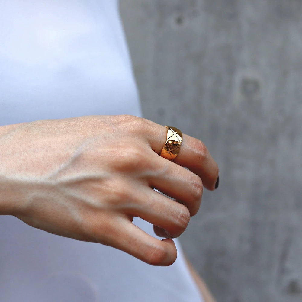 R007 stainless wide quilting ring