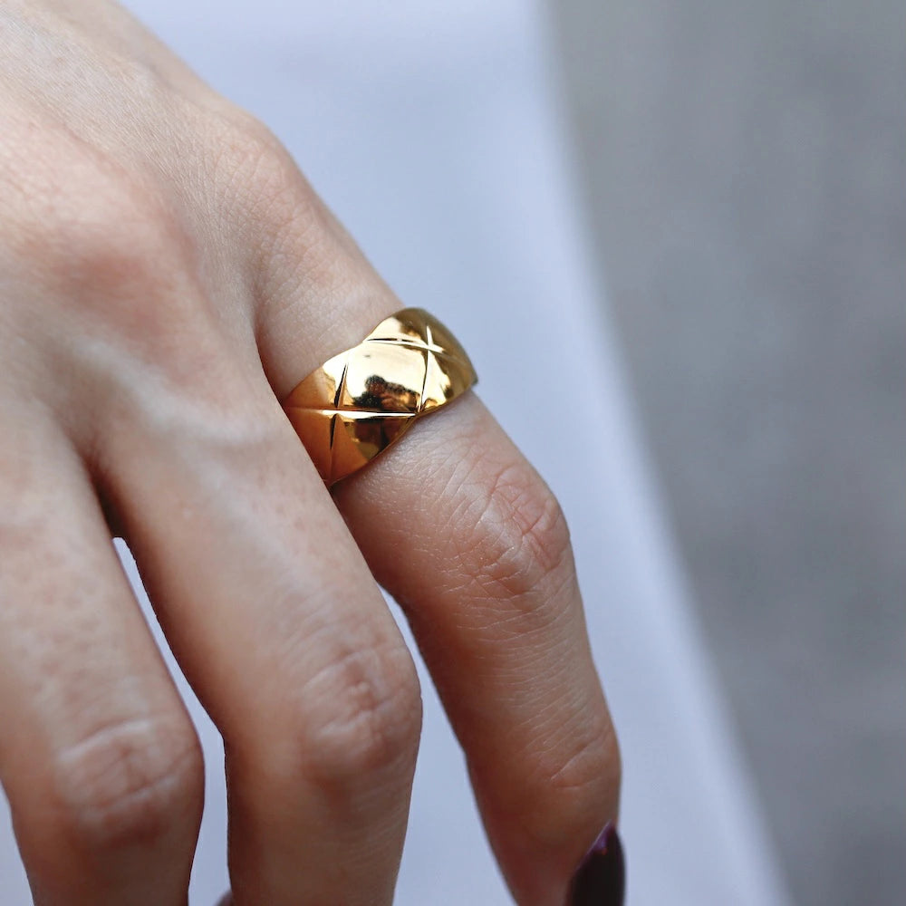 R007 stainless wide quilting ring