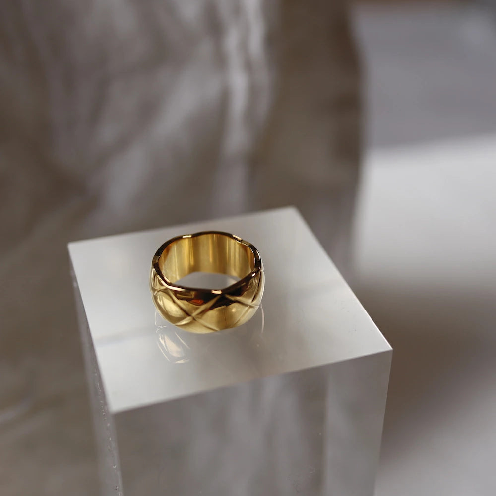 R007 stainless wide quilting ring