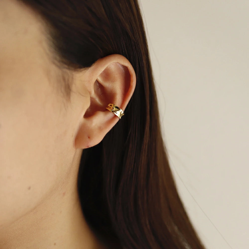 C133 silver925 simple earcuff