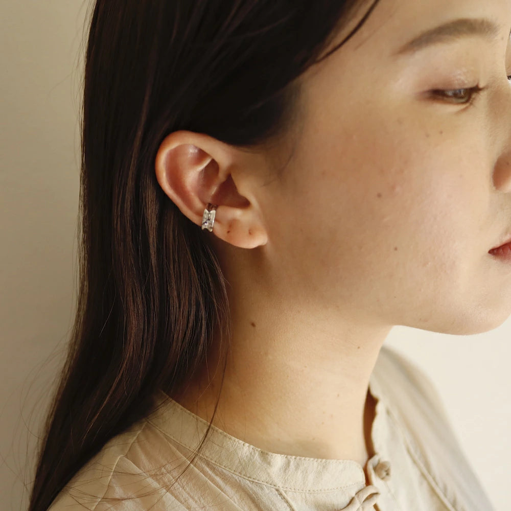 C133 silver925 simple earcuff
