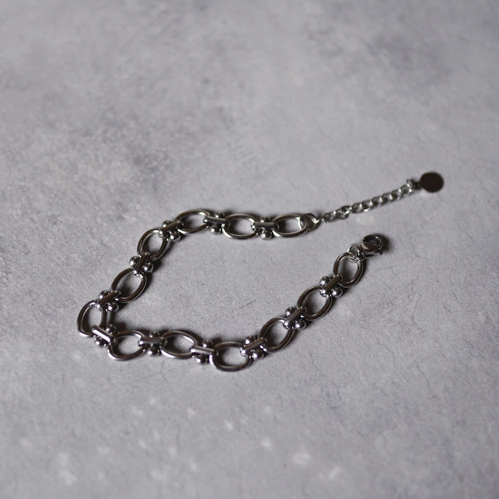 N133 stainless flat chain bracelet