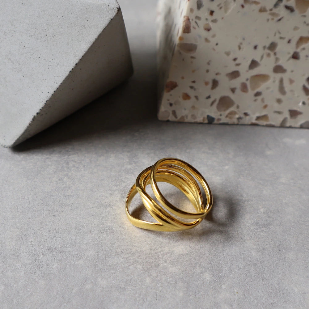 C009 silver925 cross volume earcuff ring