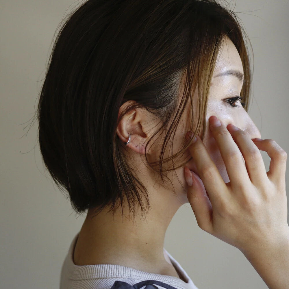 C014 silver925 clip earcuff