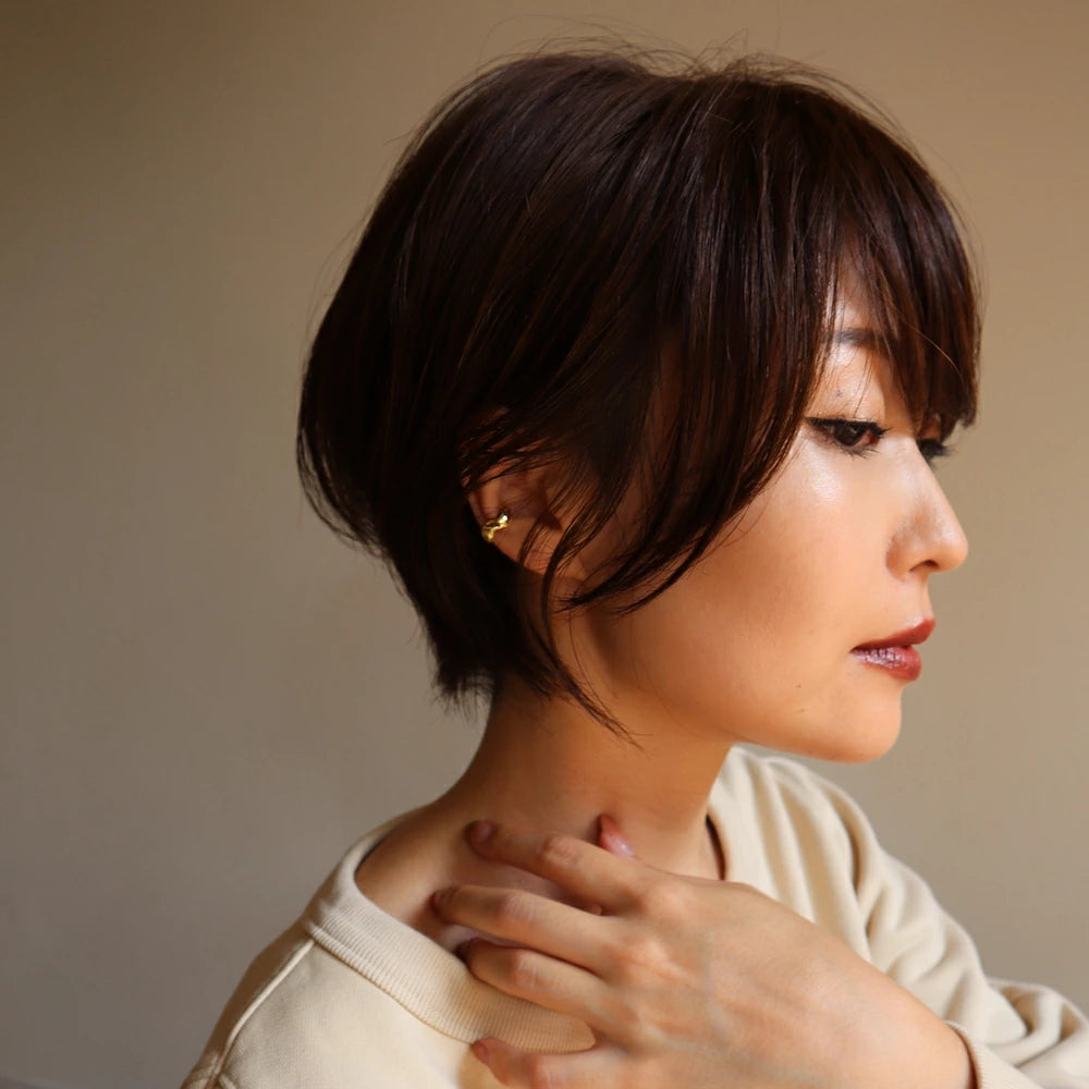 C043 silver925 fluctuation earcuff