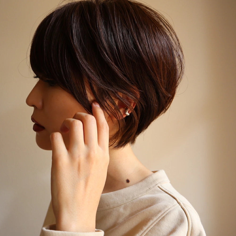 C043 silver925 fluctuation earcuff