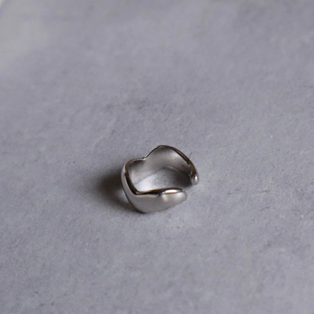C043 silver925 fluctuation earcuff