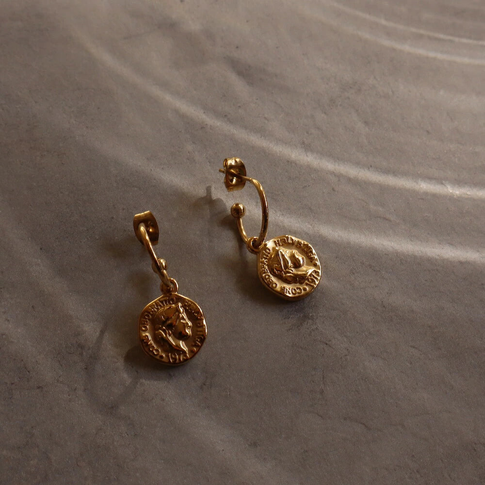 P295 stainless 2way coin hoop pierce